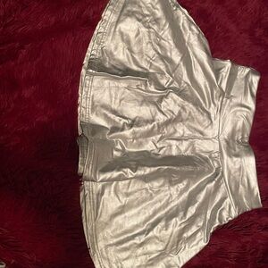 SHEIN Metallic Silver Skirt
